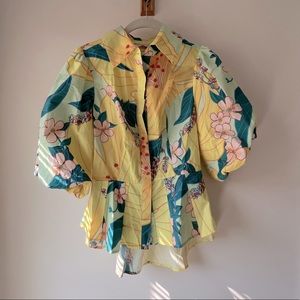 Farm Rio Puff Sleeve Blouse